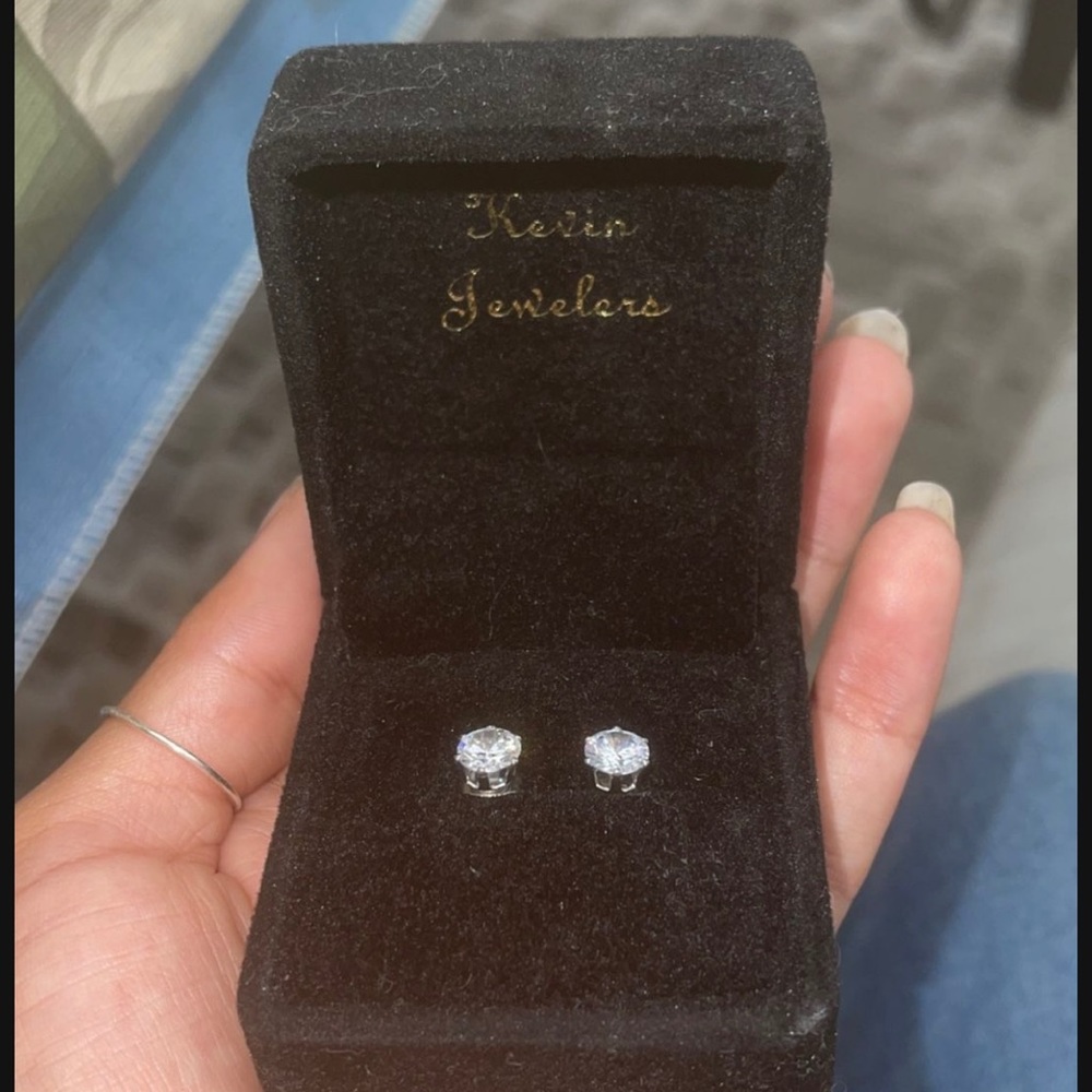 Two pair of Silver Earrings From Kevin Jewelers